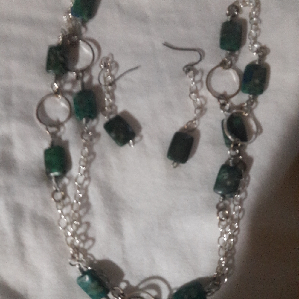 Necklace and earrings